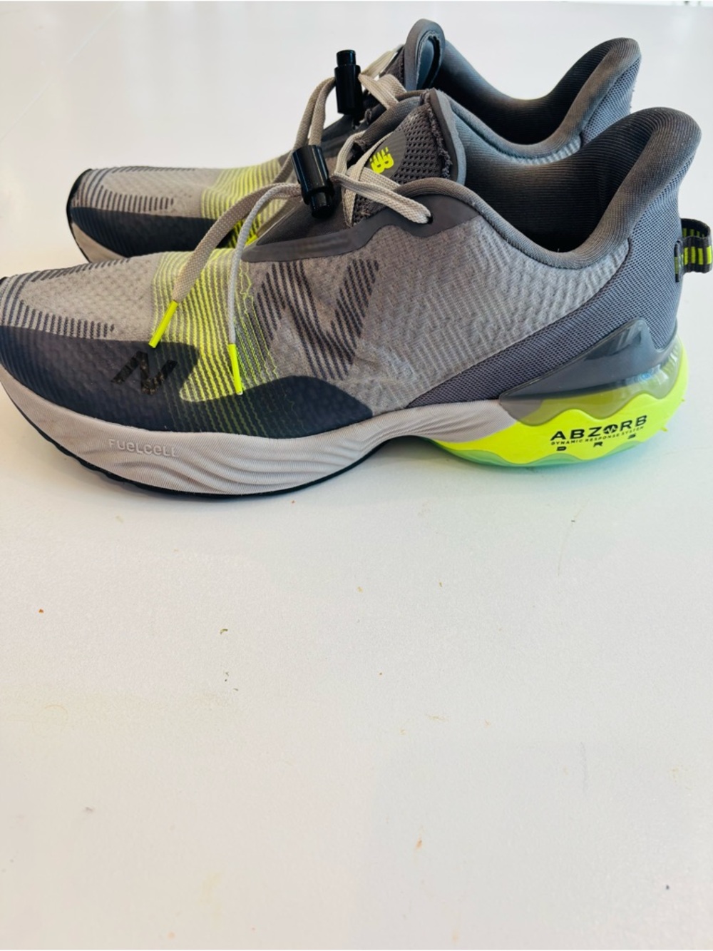 New Balance Fuelcell ABZORB Running Shoes Men’s size 12 Gray Volt Athletic Shoes - Picture 5 of 11